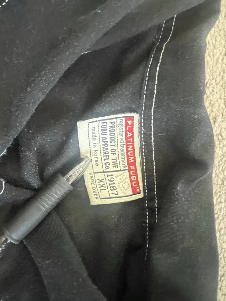 Rare Vintage Platinum FUBU Fat Albert Red Size 2xl Button Up Y2K Baggy - Image 3 of 4