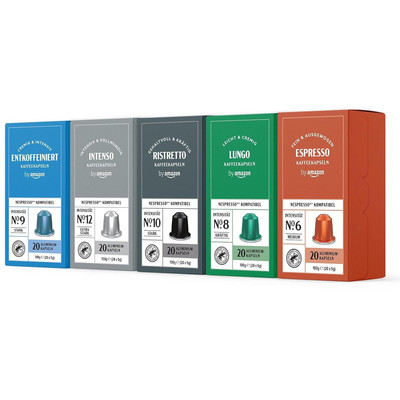 Nespresso Kaffeekapseln   Aluminium   Mittlere Röstung   100 Stk.   Rainforest