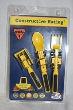 Constructive Eating Plate  Utensils New in Package
