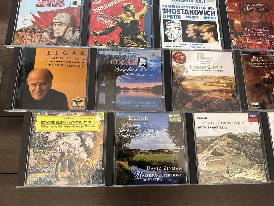 LOT OF 33 CD LOT Classical Concerto Shostakovich, Elgar, Schmitt #6 Foto 2 de 4