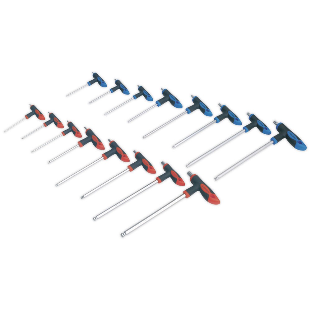 Sealey T-handle Trx-star and Hex Key Set 16pc