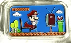 1 oz .999 Silver Bar “Mario Playing Super Mario Brothers” EXTREMELY RARE BAR EXC