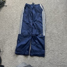Vintage 00s Adidas Sweatpants Sweats Baggy Navy Blue Men  s Size XL Y2K Stripes