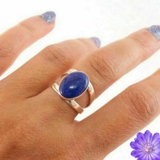 Lapis Lazuli Gemstone 925 Sterling Silver Ring Handmade Jewelry Ring For Gift