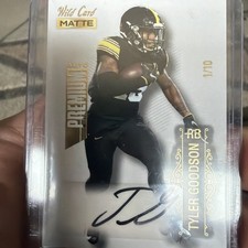 2022 Wild Card MATTE - Autographs Tyler Goodson Silver-Red Foil /10 (AU, RC)