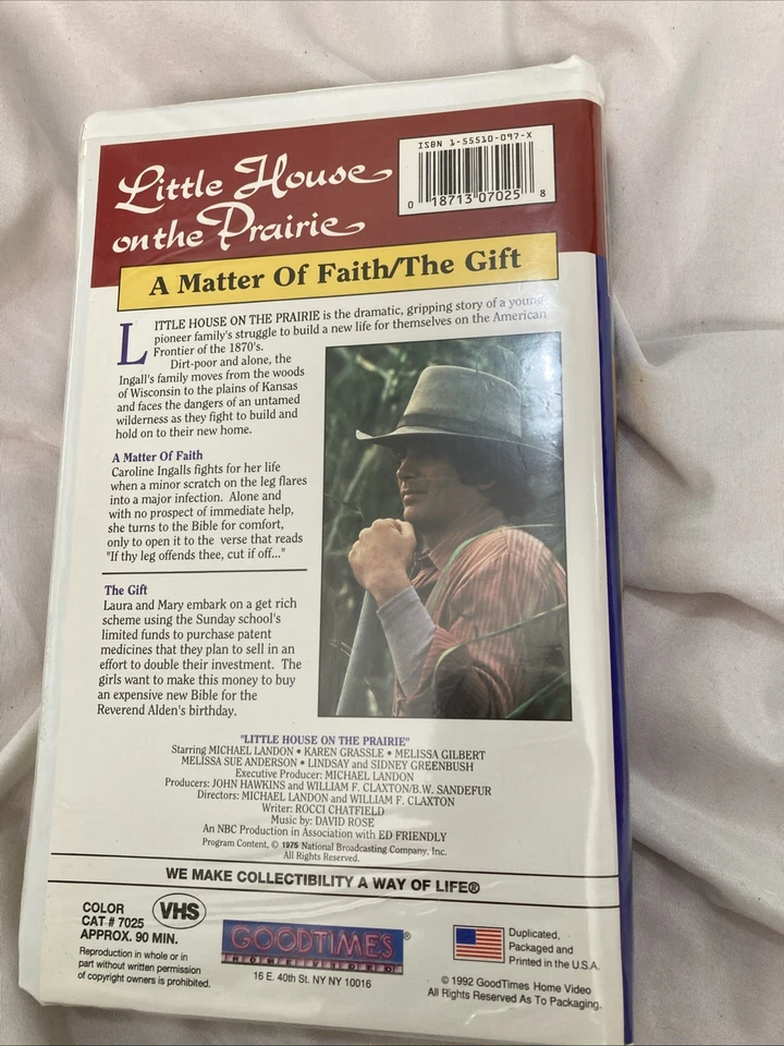 Little House On The Prairie VHS A Matter Of Faith And The Gift - Imagem 2 de 3