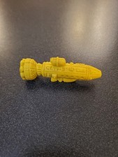 Vintage Original DIENER ERASER Yellow CETI-3 space raiders Rocket Ship