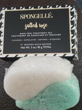 Spongelle Mani Pedi Treatment Set in SALTED ROSE, 3oz/85g NIB SEALED 7 Washes