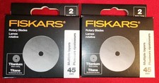 2 Pack Fiskars Titanium Rotary Blades 45mm 2/Pkg New- FREE SHIPPING   
