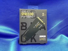 WDS200T1X0M WD BLACK SN8100 2TB NVMe Gen5 PCIe 5.0x4, M.2 2280 Internal SSD