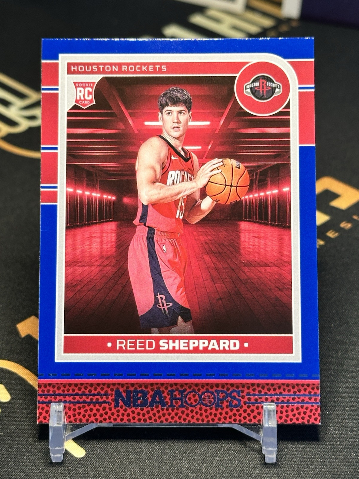 2024-25 Panini NBA Hoops - Rookies Blue #233 Reed Sheppard (RC) SP