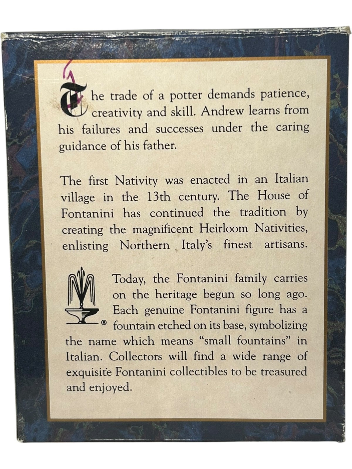 Fontanini Heirloom Nativity Collection Andrew 5"  #161 1998