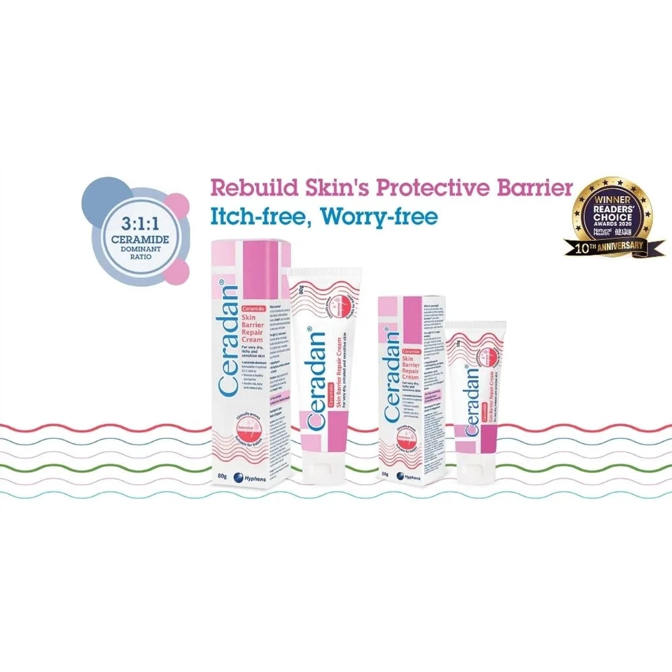 CERADAN Cream Ceramide Dominant Skin Barrier Repair Cream for Sensitive Skin 80g - Image 2 of 4