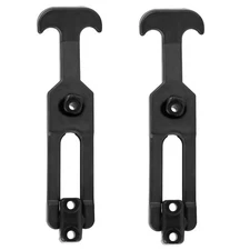 Rubber Flexible T-Handle Hasp Draw Latch, for Tool Box Cooler (Black) Set of 2