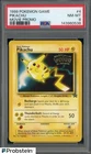 1999 Pokemon PIKACHU #4 Black Star Promo Mewtwo Strikes Back Movie Release PSA 8