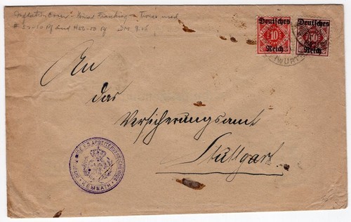 Dr-Dienst 53II + 55 Abart Letter (BA4299