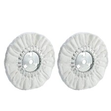10" Soft Airway Buffing Wheel White Flannel / 5/8'' Arbor Hole/Finish Polish ...