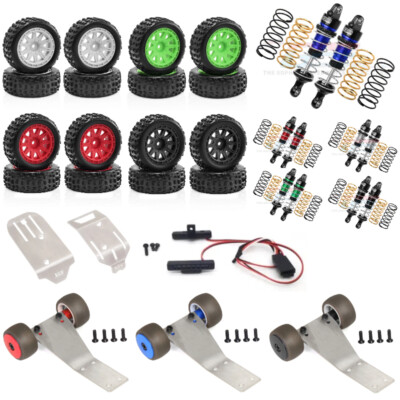 For Arrma 1/18 Typhon Grom RC Lights Lamp Chassis Guard Tire Shock Absorbers Bar