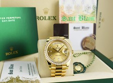 ROLEX 18kt Gold Day Date 40 President Champagne Diamond / CARD 228348 SANT BLANC 2