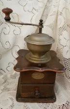 Vintage Zassenhaus Coffee Mill Grinder Mahogany Manual Germany 