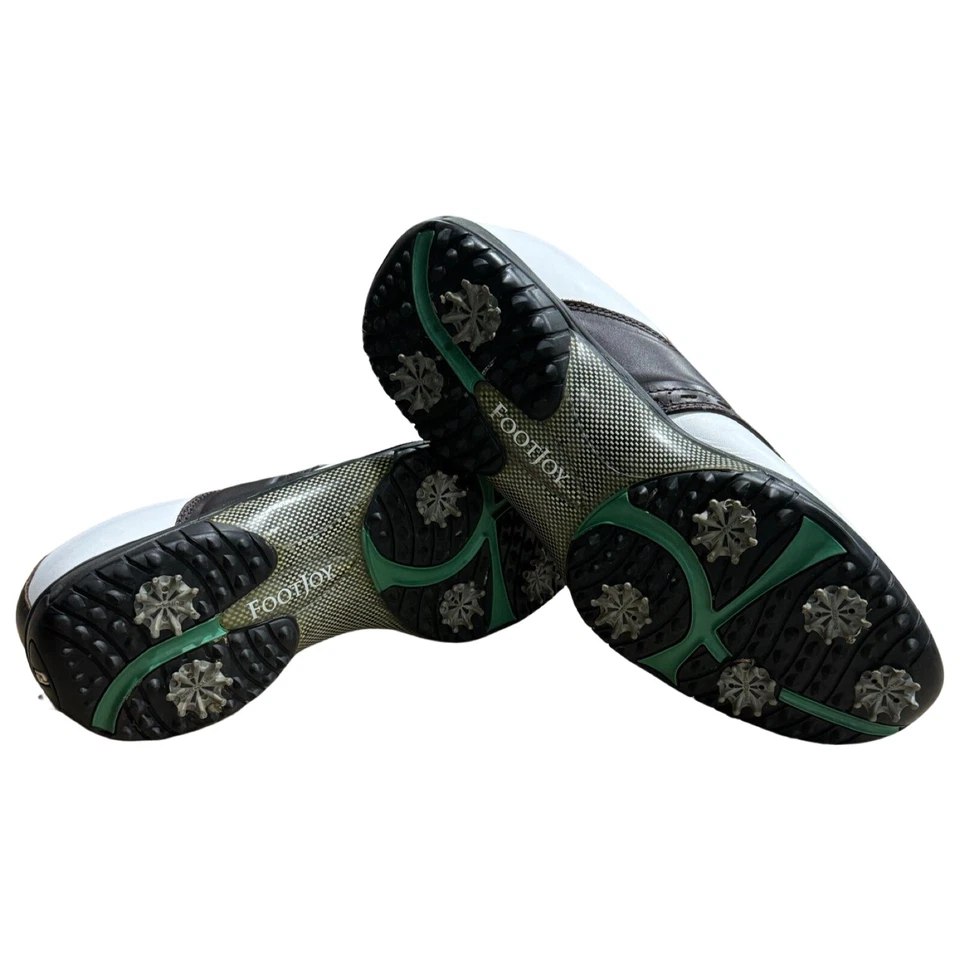 Men’s FootJoy Contour 54235 White/ Brown Golf Shoes Size 13 - Image 3 of 4