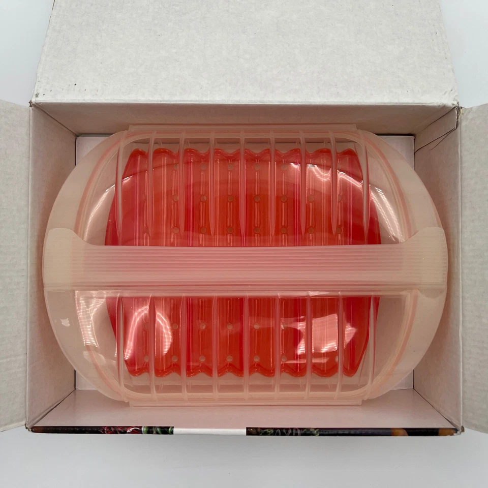 Lekue Steam Case with Draining Tray 3-4 Person + Recipes & Cook Book, Clear, NEW - Image 4 of 4