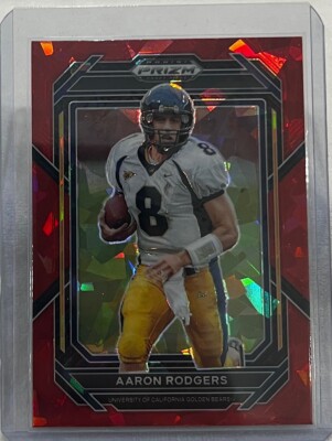 Aaron Rodgers  2023 Panini Prizm Red Ice Prizm Football Card #2 Golden Bears