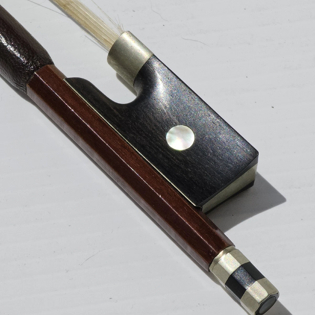 Marked Josef Richter Violin Bow wood ebony Mother of Pearl
