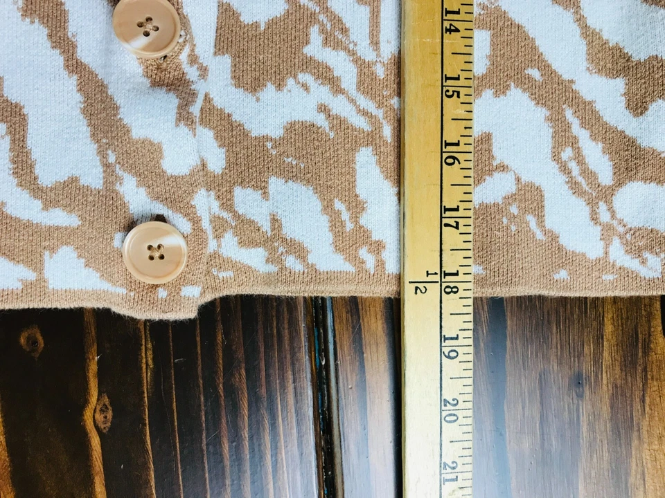 Suéter Nine West, Para Mujer Talla Pequeña, Marrón Crema, Recortado, Manga Larga Foto 4 de 4