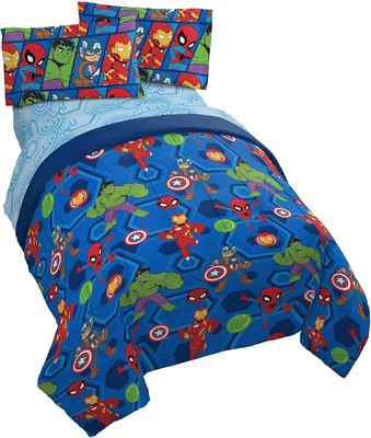 Monster Jam Slash 5 Piece Twin Bed Set - Includes Reversible Comforter & Sheet -