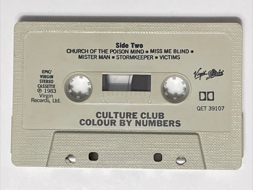 CULTURE CLUB: COLOUR BY NUMBERS Cassette Tape 1983 Virgin Records - Picture 5 of 5