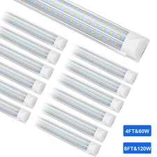 60W 120W T8 8FT LED Shop Light Garage Ceiling Fixture LED Tube Light 5000K~6500K