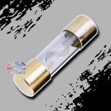 AGU Fuse 20pcs Reliable 50 Amp Glass Fuses GOLD Plated Marine Car Motorcycle USA