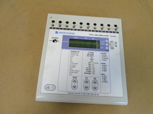 Nihon Kohden VITAL SIGN SIMULATOR AX-400G | eBay