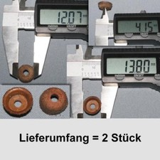 2x Leder Manschette Pumpenleder Dichtung 13mm f.Pumpe Lötlampe Heizlampe Spritze