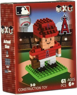 BRXLZ MLB Los Angeles Angels Mini Baseball Player 3-D