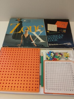 Vintage Retro Brettspiel Zone X Invicta, 1975 Classic Mastermind Spin-off 