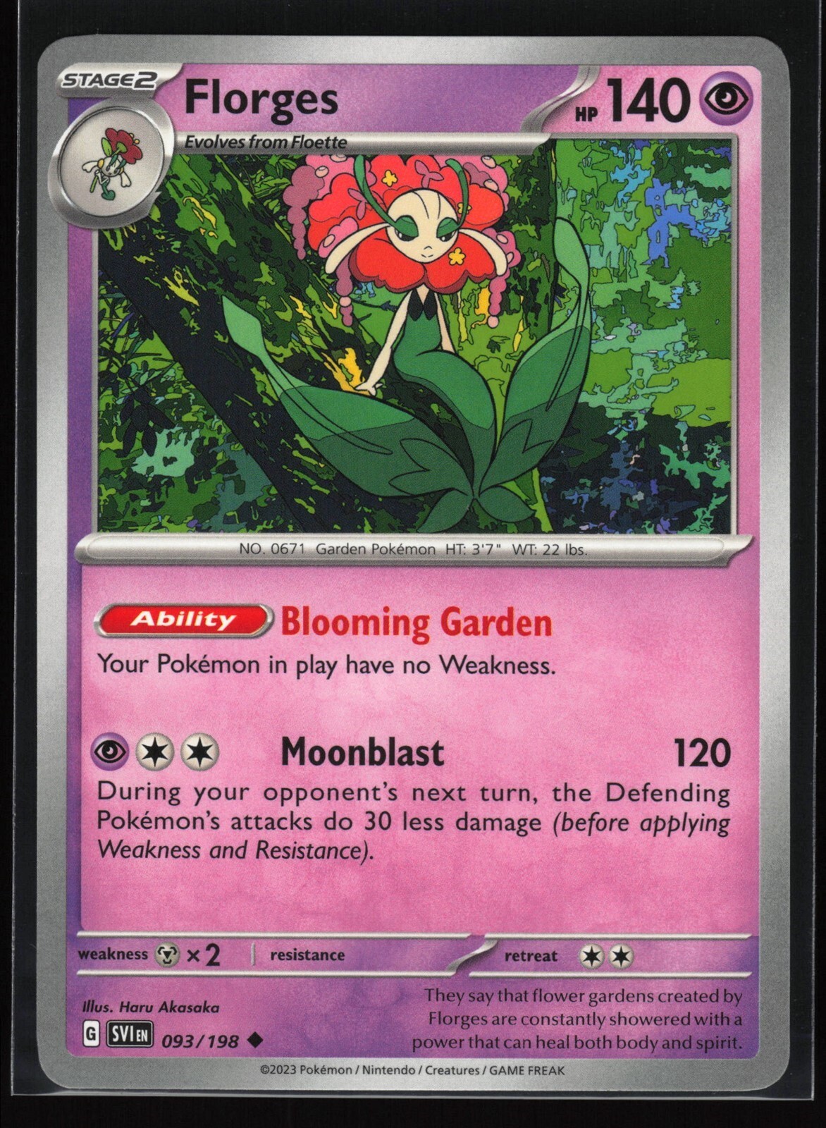 FLORGES Scarlet & Violet #93 SVI(NM+)(PKM)