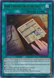 Dark Contract with the Entities - RATE-EN099 - Ultra Rare - 1st Edition x3 - Nea