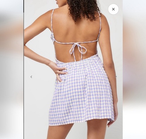 NWT L*Space Anika Mini Dress in ParkSlope Gingham - Picture 2 of 4