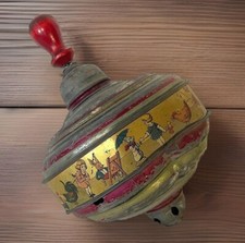 Antique German Child's Tin Spinning Top - AS IS.