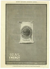 1903 Gold Medal Flour Antique Print Ad Washburn-Crosby Minneapolis Flour Sack