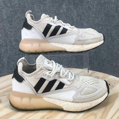 Adidas Shoes Womens 6 ZX 2K Boost Sneakers White Lace Up Low Top Comfort H00103