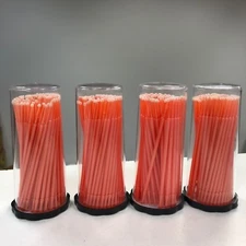 800 (8 Kegs) Dental Micro Applicator Brushes (Regular Tips) (Orange) Disposable