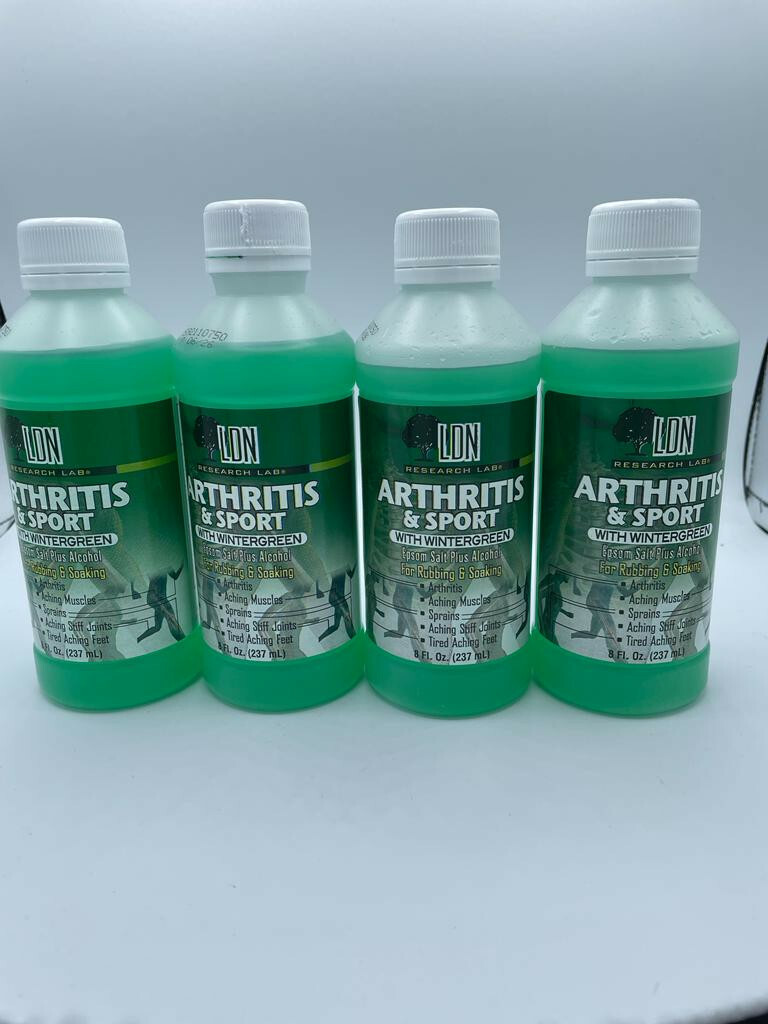 Pasck of 4 LDN Research Lab Arthritis & Sport With Wintergreen For