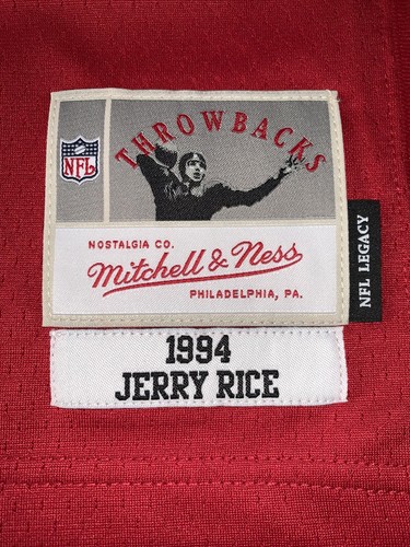San Francisco 49ers Jerry Rice Mitchell & Ness 1994 Legacy Stitched Jersey NWT - Picture 5 of 12