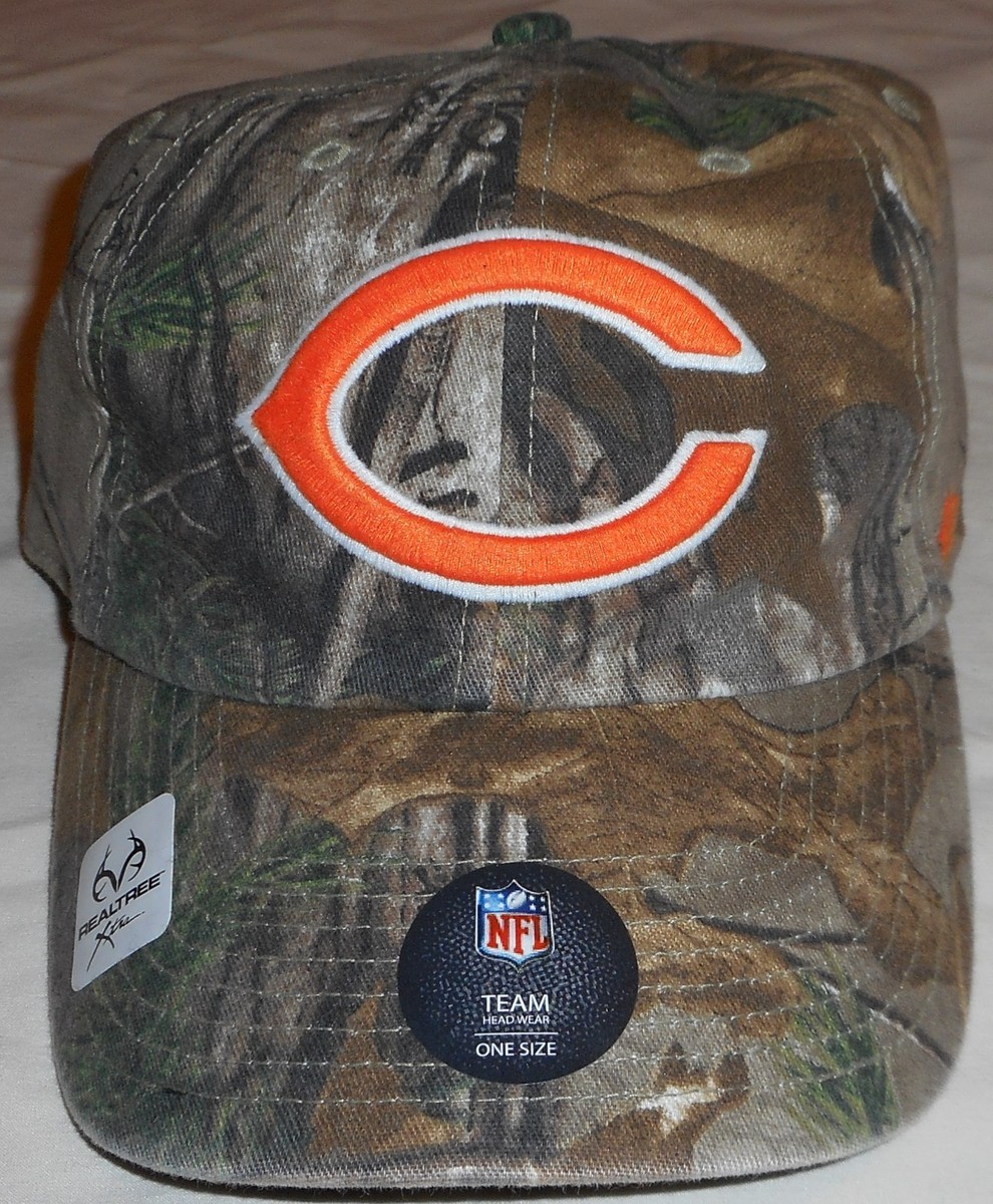 CHICAGO BEARS REALTREE `47 BRAND MEN'S HAT CAP ONE SIZE CAMO NFL