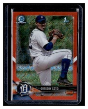 2018 Bowman Chrome #BCP239 Greg Soto Prospects Orange Shimmer Refractor #/25