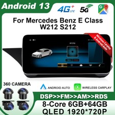 12,3" Android 14 DSP Radio DAB+ GPS Navi F&uuml;r Mercedes Benz E Klasse W212 Carplay