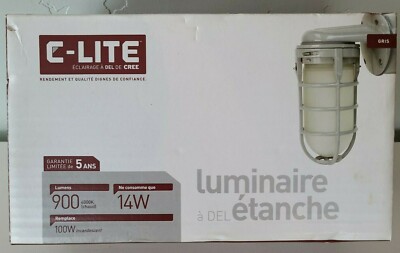 CREE C-Lite LED Vapor Tight Fixture 14W 900 Lumens Wet Location Rated-Barn Light